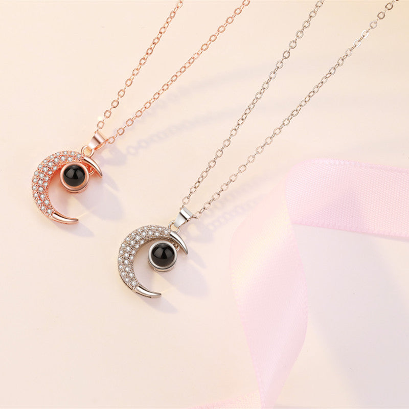 Moon Pendant Necklace
