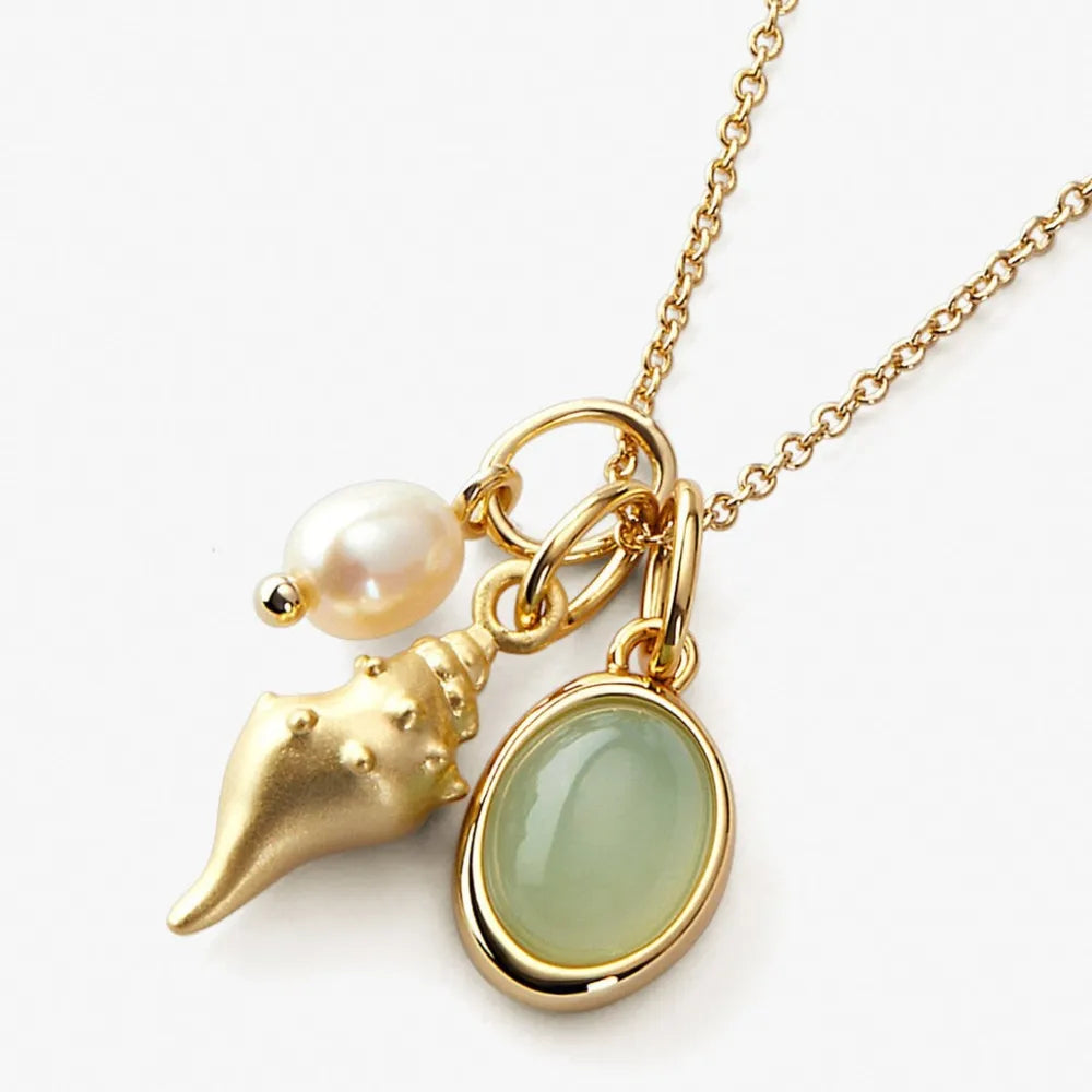 Crystal Conch Necklace