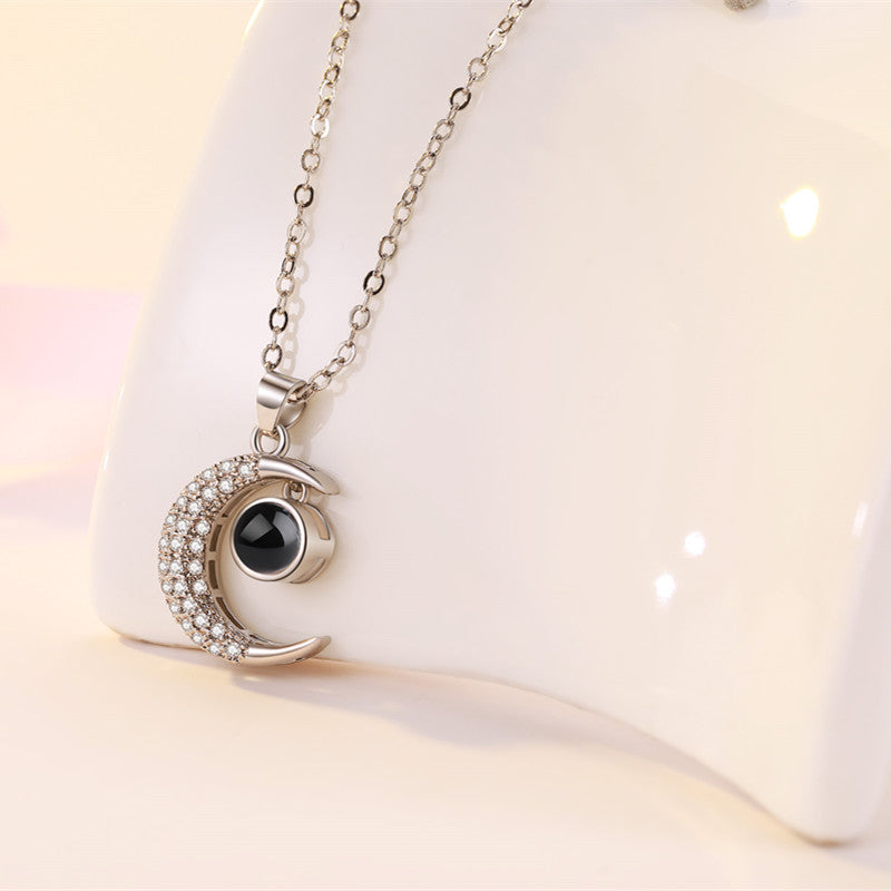 Moon Pendant Necklace
