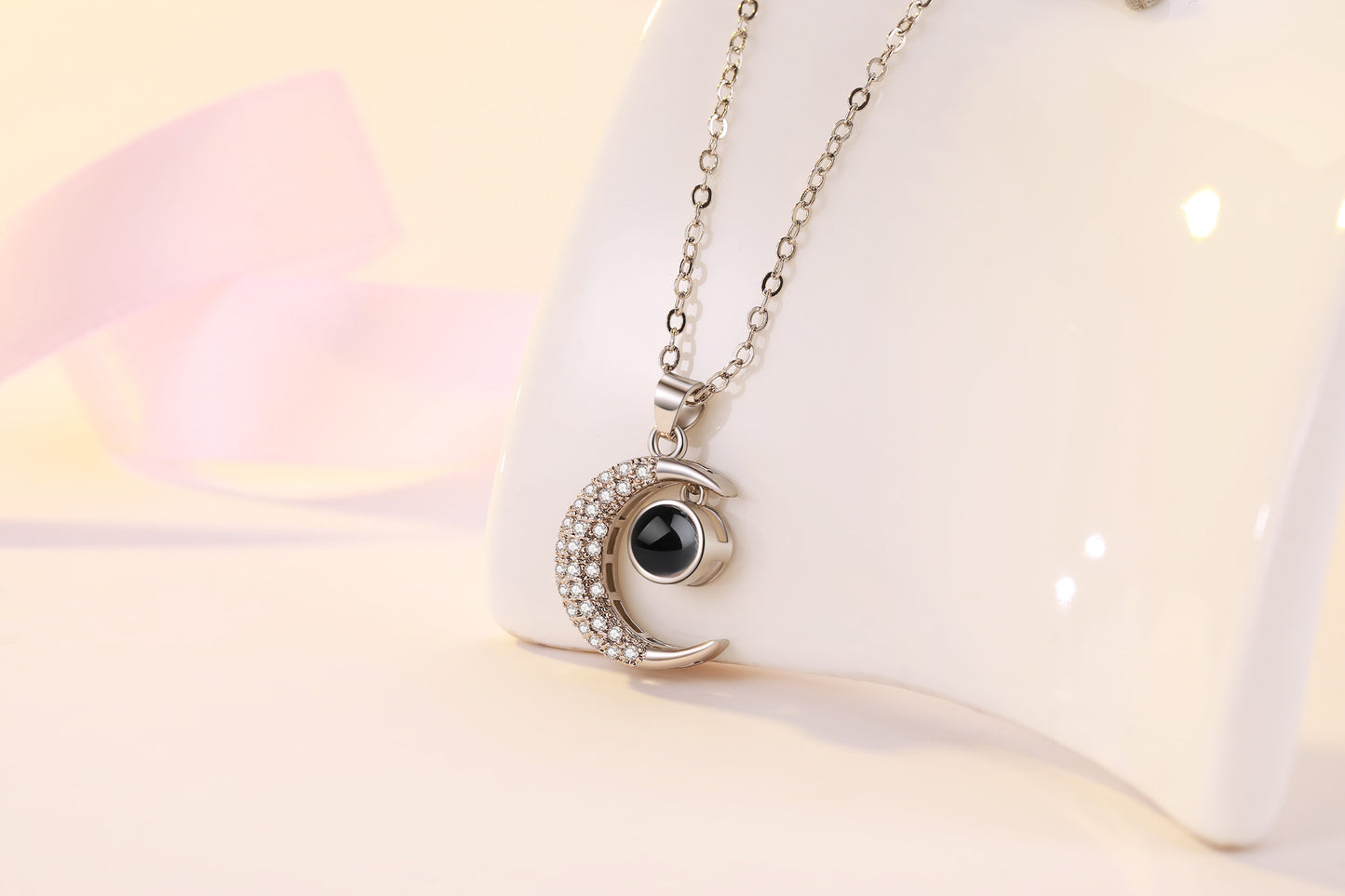 Moon Pendant Necklace